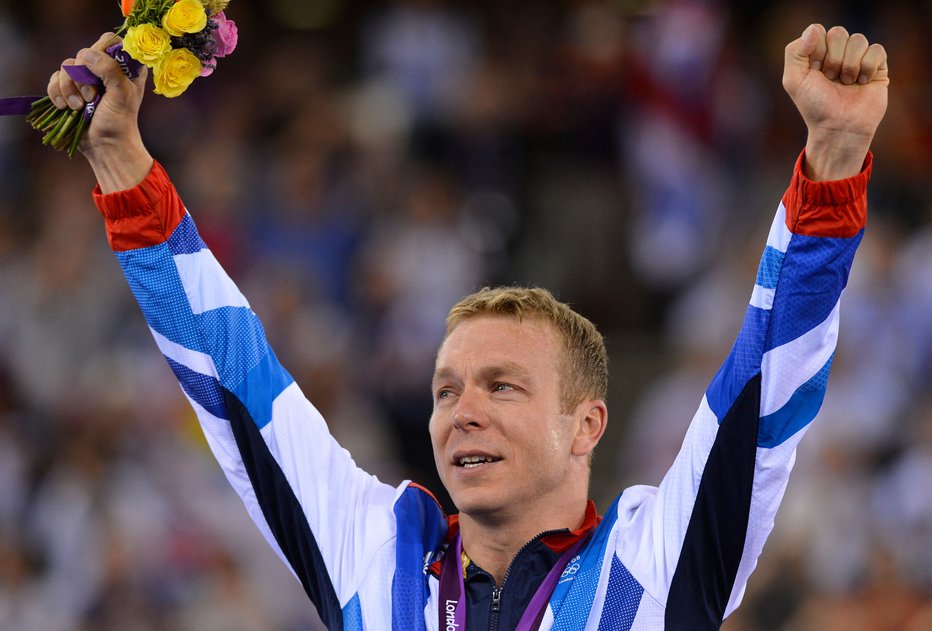 Fotografija: Chris Hoy je nekdanji britanski profesionalni kolesar na stezi, ki velja za enega najuspešnejših olimpijcev vseh časov. Hoy je med drugim v svoji karieri osvojil skupaj 6 zlatih olimpijskih medalj in 1 srebrno. FOTO: Leon Neal Afp