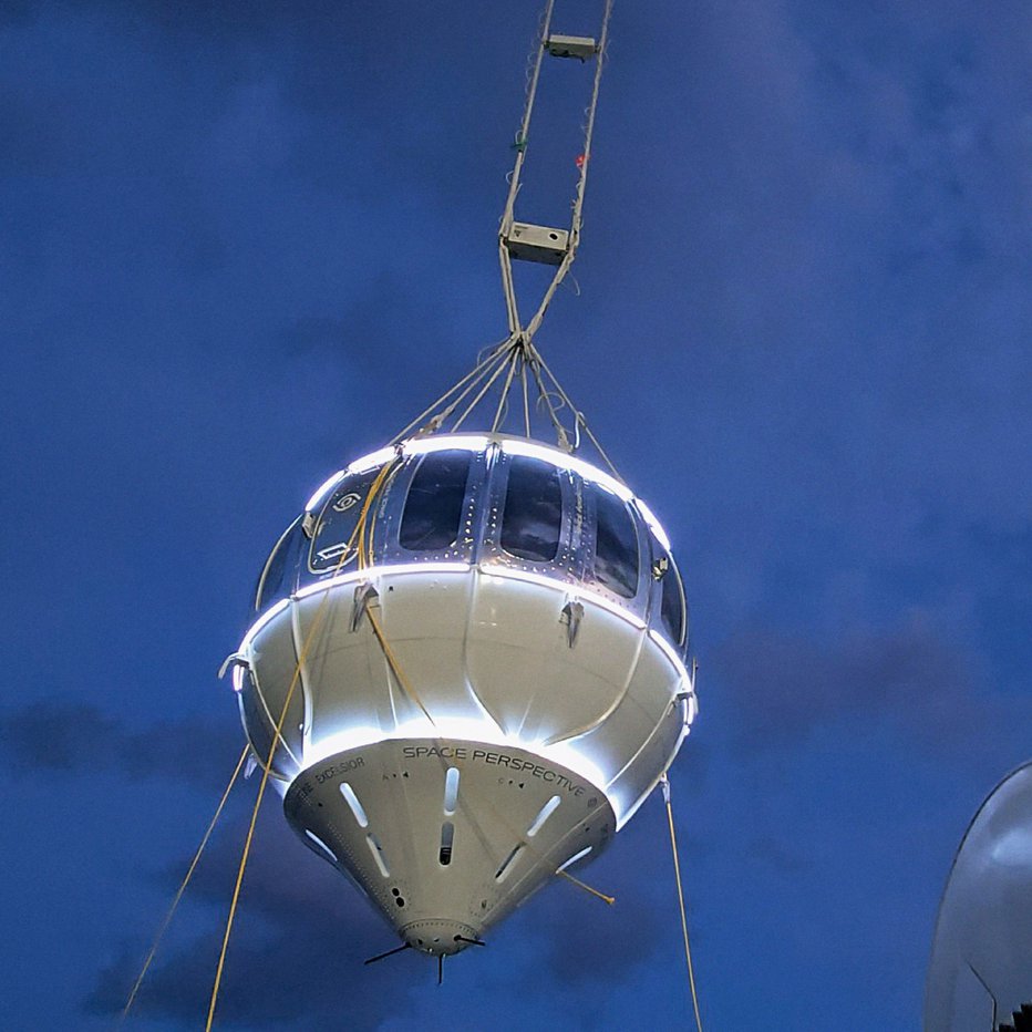 Fotografija: Na 32 km v nebo se ni povzpel še noben balon. Fotografiji: Space Perspective/facebook