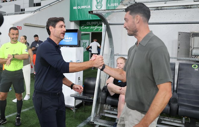 Victor Sanchez in Albert Riera sta rojaka, kolega, tekmeca in trenerja, ki ustvarjata evropsko Olimpijo in Celje. FOTO: Matej Družnik