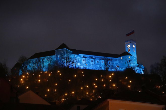 Praznična Ljubljana leta 2017. FOTO: Leon Vidic/delo