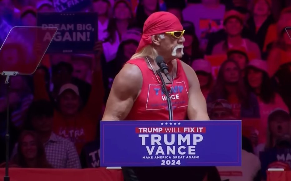 Fotografija: Hulk Hogan je v New Yorku ponovno popestril šov Donalda Trumpa. FOTO: YOUTUBE