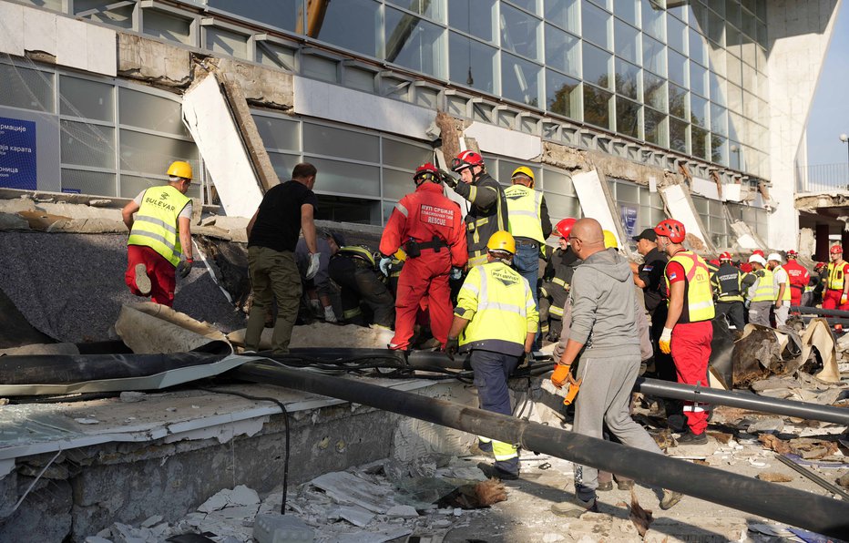 Fotografija: Nesreča na železniški postaji FOTO: Serbian Interior Ministry Via Reuters