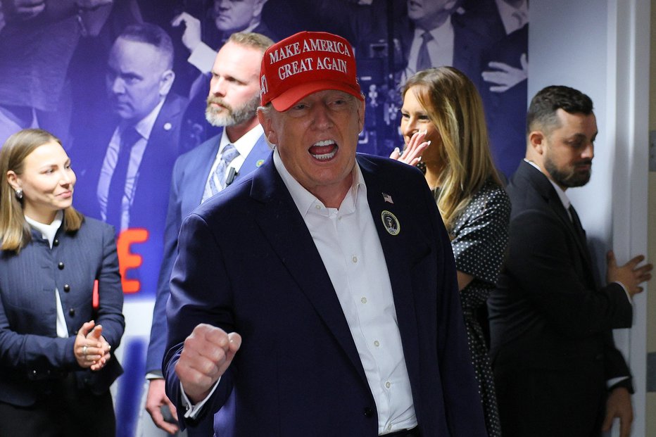 Fotografija: Donald Trump je glasoval na Floridi. FOTO: Brian Snyder/Reuters