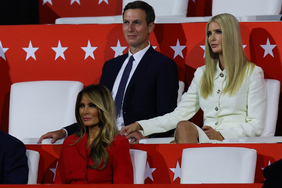 Fotografija: Melania Trump, Ivanka Trump in Jared Kushner FOTO: Brian Snyder Reuters