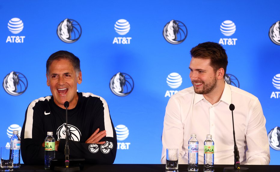 Fotografija: Dončićev šef Mark Cuban je javno podprl Kamalo Harris in tudi prvi čestital Donaldu Trumpu. FOTO: Reuters