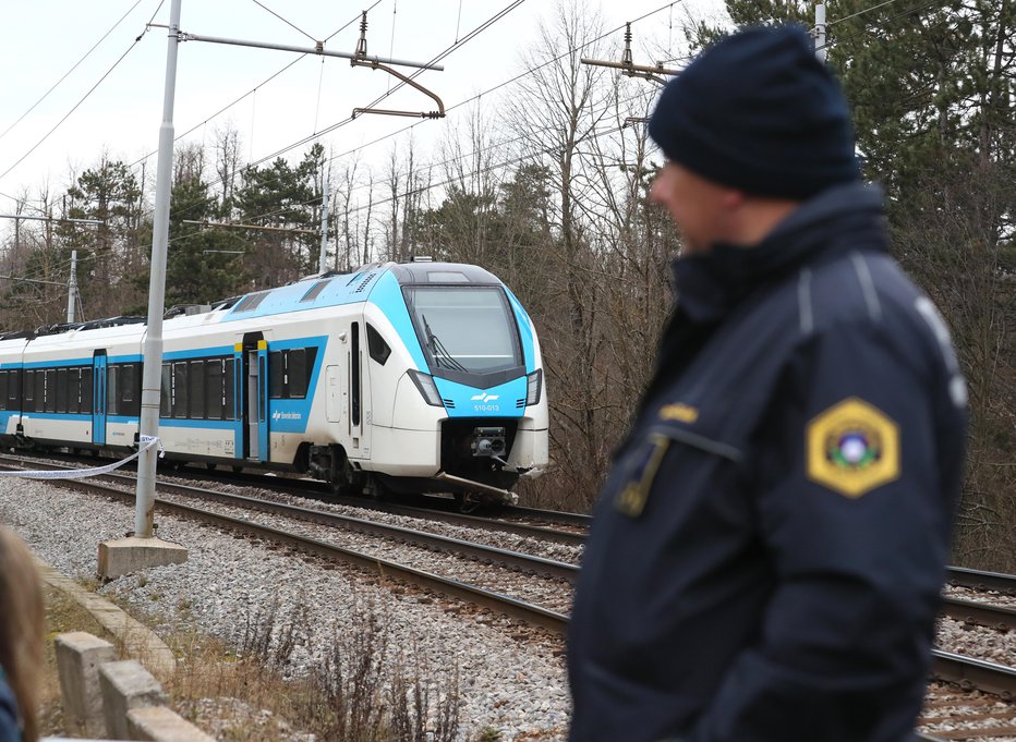 Fotografija: Tragična nesreča se je zgodila 21. decembra lani na železniški progi med Postojno in Prestrankom pri starem prehodu Rakitnik. FOTO: Dejan Javornik