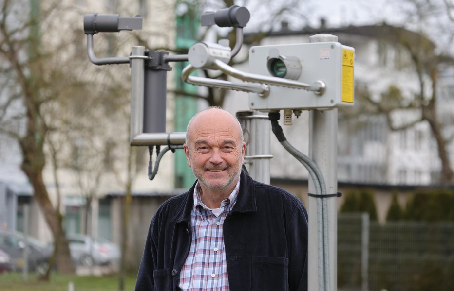 Fotografija: Branko Gregorčič, vremenoslovec. FOTO: Dejan Javornik