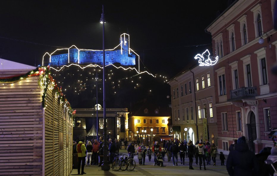 Fotografija: Adventna Ljubljana FOTO: Blaž Samec/Delo