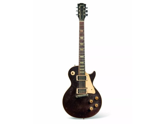 Za kitaro Gibson Les Paul iz leta 1954, imenovano Oxblood, bi lahko iztržili več kot pol milijona evrov. FOTO: Christie's