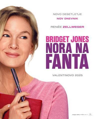 Bridget Jones: Nora na fanta v kinematografe prihaja naslednje leto. FOTO: Karantanija Cinemas