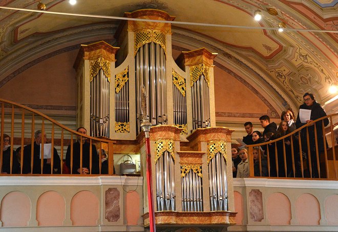 Tudi letos je mašo ob spremljavi orgel obogatil župnijski mešani pevski zbor.