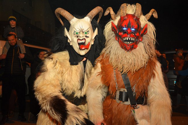 Krampusi sicer izhajajo iz Avstrije in Nemčije.