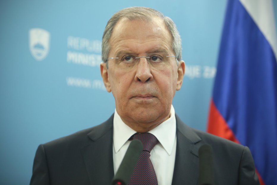 Fotografija: Ruski zunanji minister Sergej Lavrov se. Foto: Jure Erzen/delo