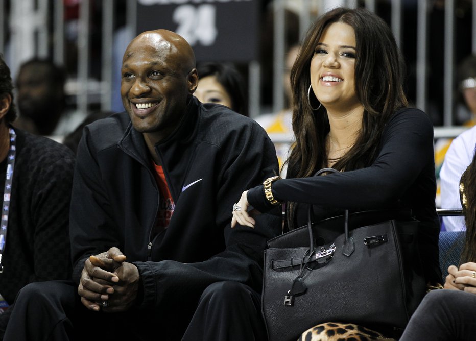 Fotografija: Lamar Odom in Khloe Kardashian FOTO: Š Danny Moloshok/Reuters 