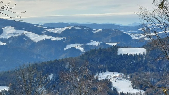 Pogled na Škofjeloško hribovje