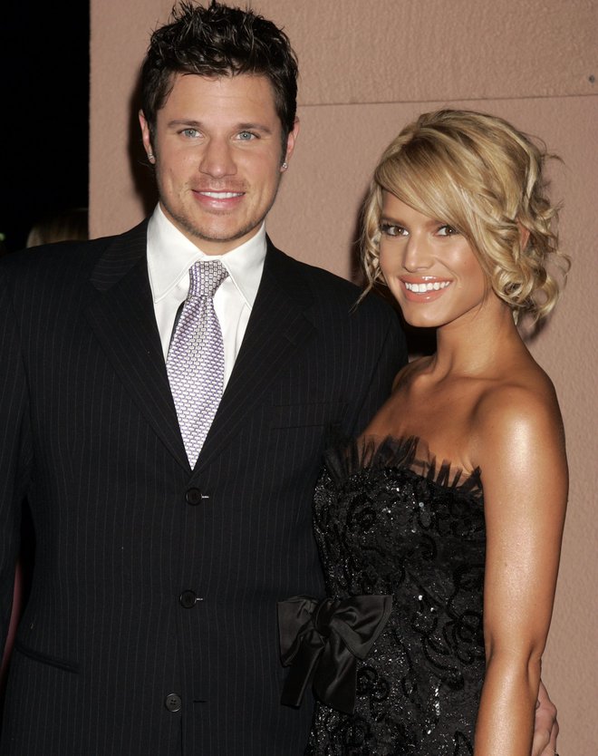 Nick Lachey in Jessica Simpson leta 2005. FOTO: Fred Prouser Reuters Pictures