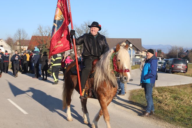 Franc Frančič je svojo jubilejno petdeseto udeležbo na žegnanju zaznamoval kot praporščak.