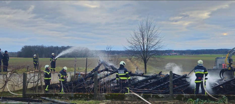 Fotografija: Objekt je gorel kot bakla. FOTO: A. H.