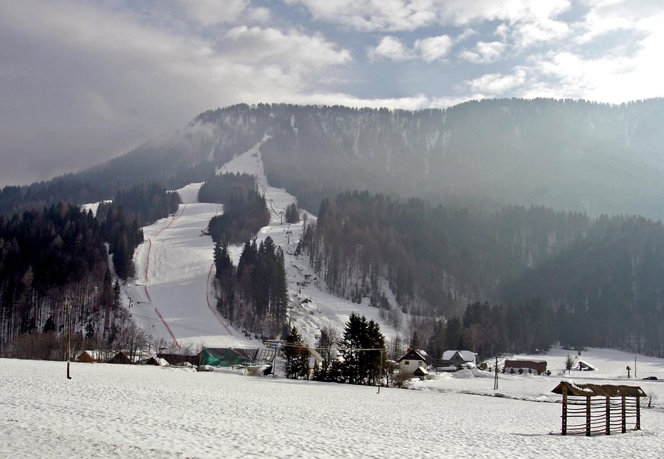 Fotografija: Smučišče v Podkorenu. FOTO: Matej Družnik/Delo