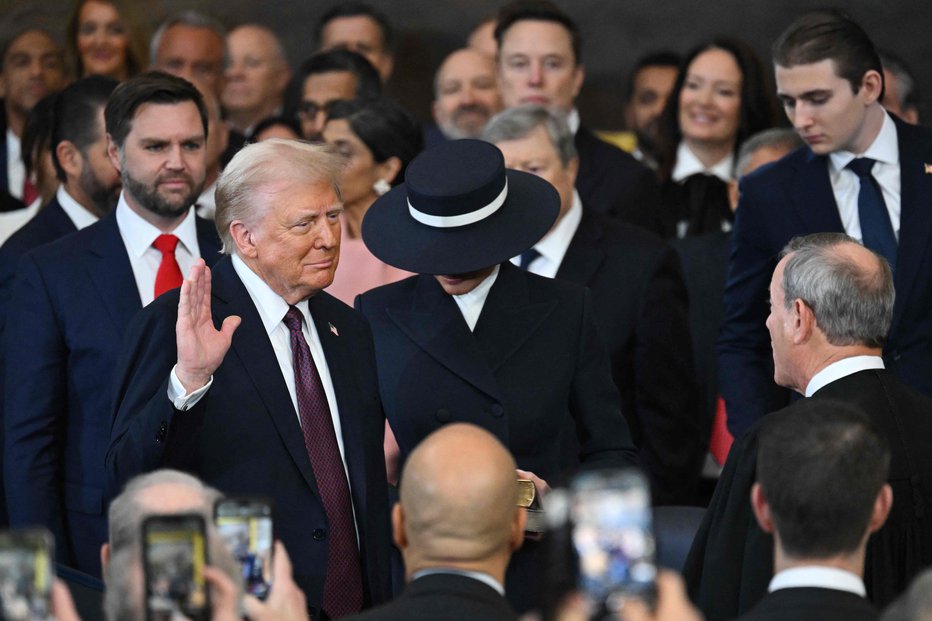 Fotografija: Trump je še drugič postal predsednik ZDA. FOTO: Saul Loeb/Afp