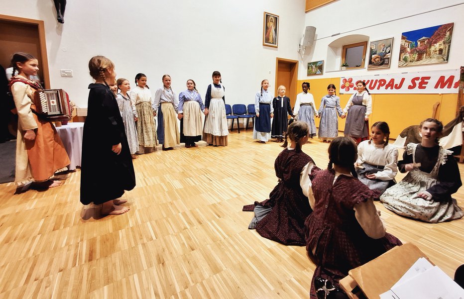 Fotografija: S plesom je navdušila Otroška FS OŠ Davorin Jenko Cerklje. FOTOGRAFIJE: Janez Kuhar